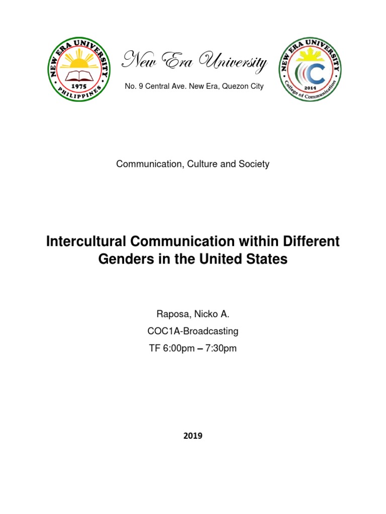 Intercultural Gender Communication Insights | PDF | Gender Role | Sexism