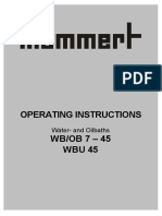 Memmert WB14 Manual PDF