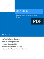 Storing Non-Relational Data in Azure