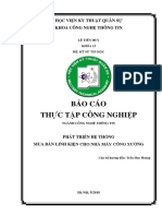 Báo cáo thực tập công nghiệp - Lê Tiến Huy - TH13C