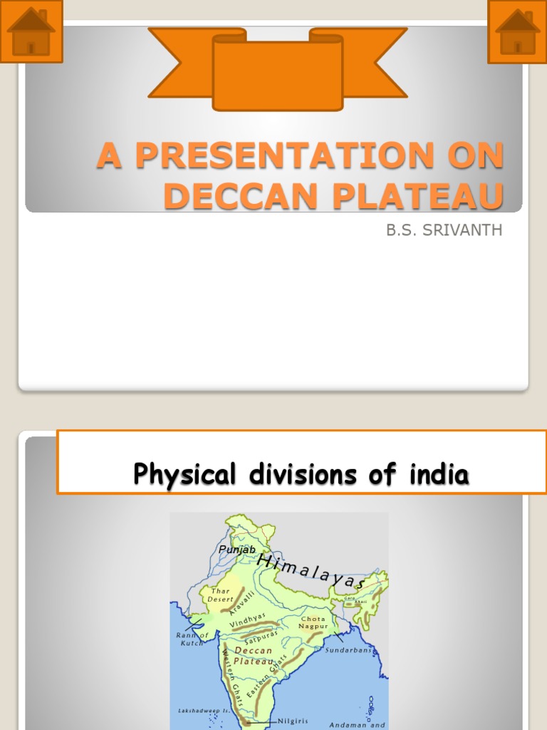 A Presentation On Deccan Plateau | PDF