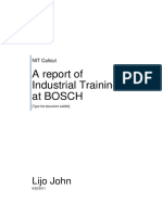 59802905 a Report of Industrial Training at Bosch