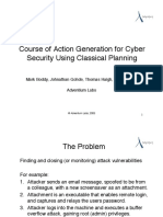 Course of Action Generation For Cyber Security Using Classical Planning