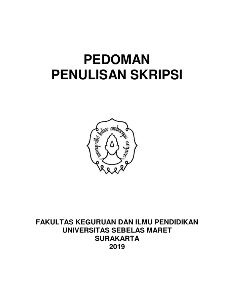 Pedoman Skripsi Fkip Uns 2019 Pdf