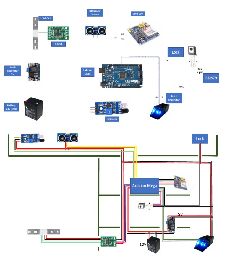 Arduino Mega Sensor System Components | PDF