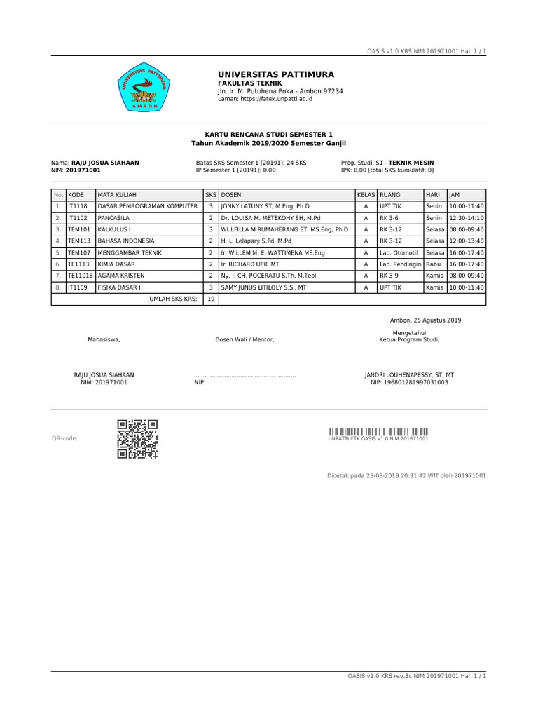 Contoh Krs Pdf