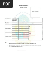 Mayoor School Bhopal: Personal Data Form