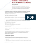 Consejos para La Operación y Aplicación de Maquinaria Pesada Etiquetas de Seguridad