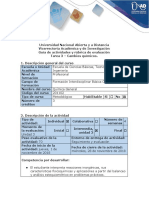 Guía de Actividades y Rúbrica de Evaluación - Tarea 3 - Cambios Químicos