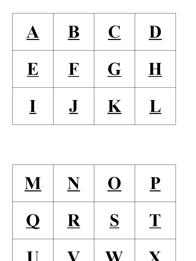 Alphabet Matching Game PDF