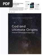 398288673god and Ultimate Origins A Novel Cosmological Argument