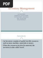 Inventory Management: Inventory Keeping Inventory Inventory Control Abc Analysis Eoq Models