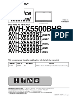 Pioneer Avh-X5500 Avh-X5550 Avh-X5590 SM PDF