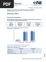 IPC Setiembre 2019