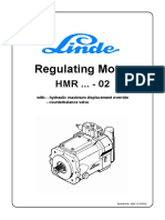 Regulating Motor: With: - Hydraulic Maximum Displacement Override - Counterbalance Valve