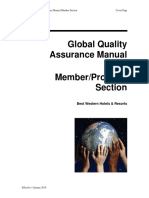 Global Quality Assurance Manual Member/Property Section: Best Western Hotels & Resorts