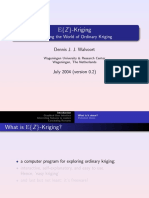 E (Z) - Kriging: Exploring The World of Ordinary Kriging