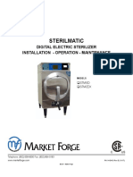 Sterilmatic: Digital Electric Sterilizer Installation - Operation - Maintenance