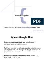 Tutorial de Google Sites PDF