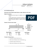 Software Verification: ACI 318-08 Example 001