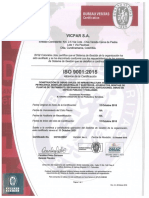 Anexo 1. Certificado ISO 9001-2015
