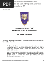 Por Que a Tribo de Dan (“Dã”) Não Aparece Na Lista de Apocalipse 7_ __ Beit B'Nei Or