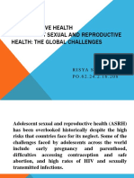 Global challenges of adolescent sexual and reproductive health