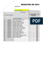 Registro de Evaluacion de Cta