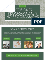 Decisiones Programadas y No Programadas 