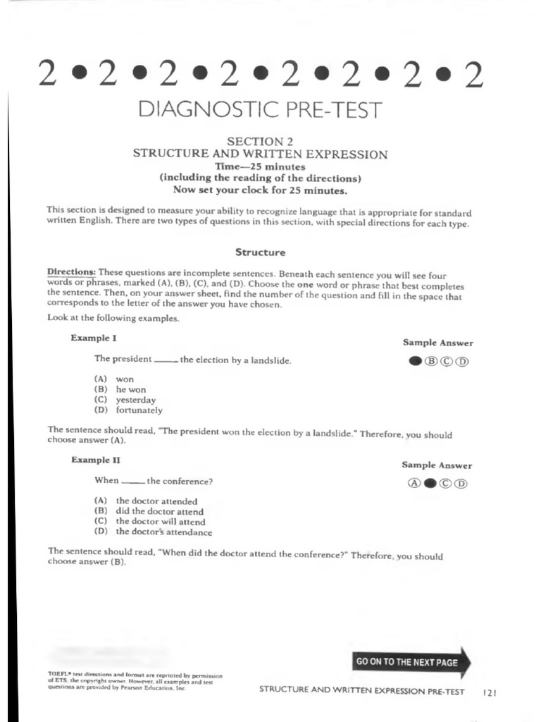 Kunci Jawaban Toefl Section 2 Structure And Written Expression