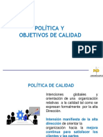 Política y Objetivos de Calidad