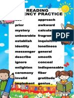 Oral Reading Fluency Practice