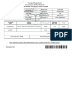 Learning Licence E-Receipt