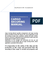 What Is Cargo Securing Manual or CSM, Its Purpose and Contents?