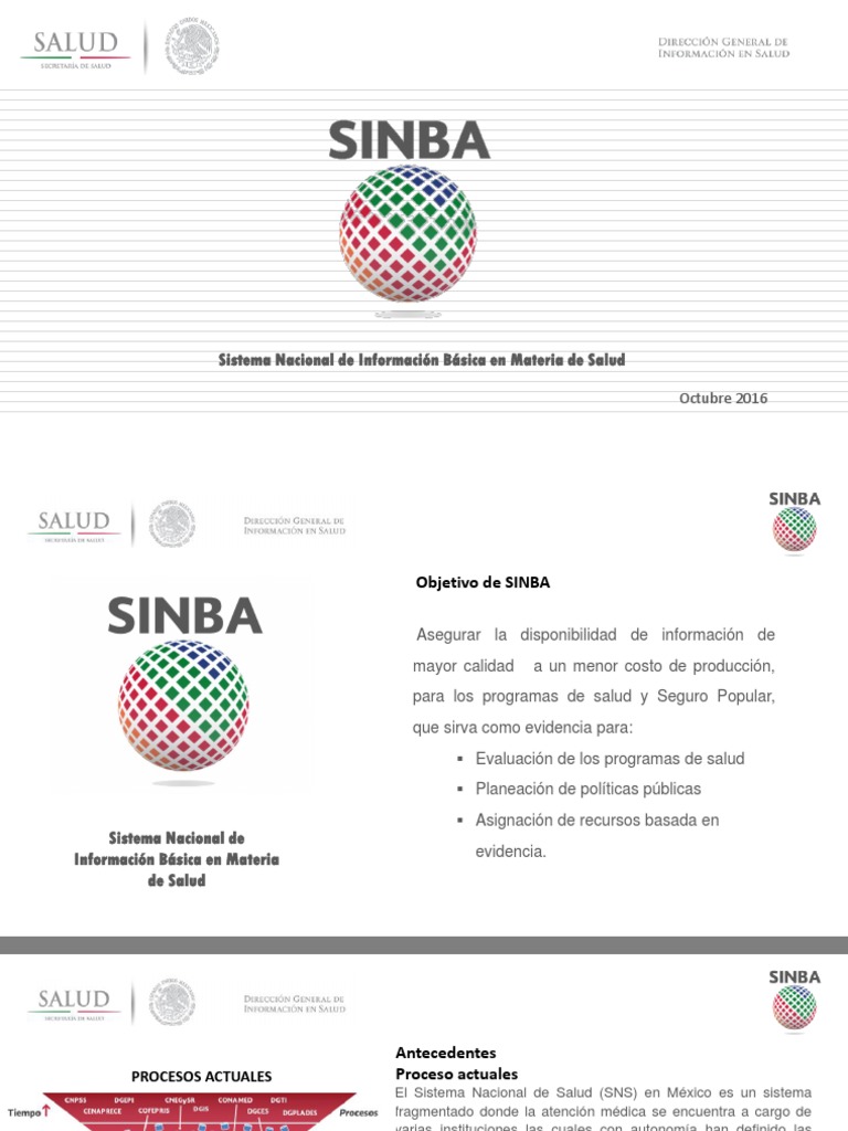 Disponibilidad de Información en SINBA | PDF | Información | Hospital