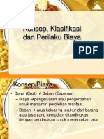 3 Konsep Klasifikasi Dan Perilaku Biaya