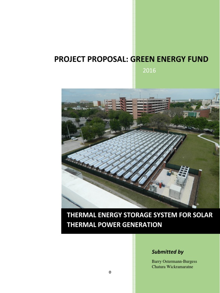 Thermal Energy Storage System PDF | PDF | Solar Power | Electricity ...