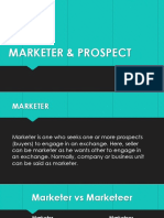 Marketer & Prospect