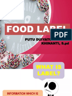 Food Label: Putu Duiyatcita Arma Khinanti, S.PD