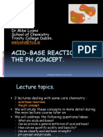 PH and Acid-Base Reactions