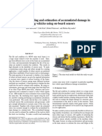 Data Driven Modeling and Estimation of Accumulated Damage in Mining Vehicles Using On-Board Sensors