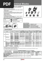 GE EB-25/26/27 Terminal Blocks Overview | PDF | Wire | Screw