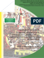 Galactosemia - Tamizaje, Diagnóstico, Tratamiento Médico de Las Complicaciones e Intervención Nutricional