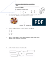 Examen Mensual de Ciencia y Tecnologia Setiembre