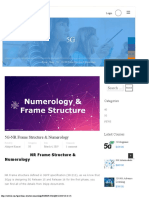 5G-NR Frame Structure & Numerology