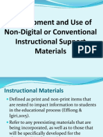 Development and Use of Non Digital or Conventional Instructional
