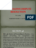 Alternative Dispute Resolution