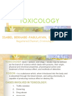 Toxicology: Idabel Bernabe-Pagulayan, DMS, PHD - Crim