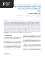 Flood Vulnerability Assessment Using Geospatial Techniques: Chennai, India