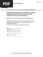 Paclitaxel/hydroxypropyl - Cyclodextrin Complex - Loaded Liposomes For Overcoming Multidrug Resistance in Cancer Chemotherapy